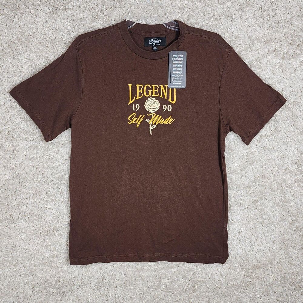 Eighty Eight Brand Shirt Mens Medium Legend Self Made 1990 Rose Graphic Tee